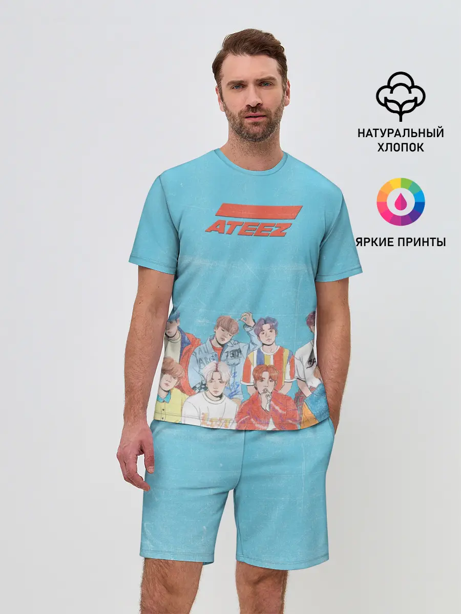 Мужской костюм с шортами / Ateez K-pop