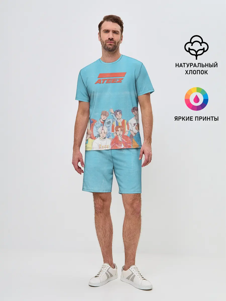 Мужской костюм с шортами / Ateez K-pop