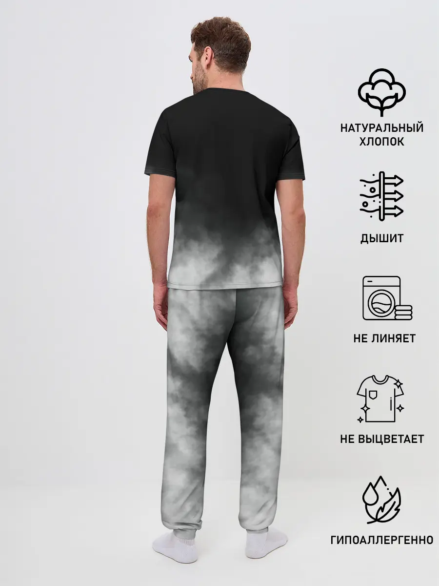 Мужская пижама с брюками / Логотип группы Queen