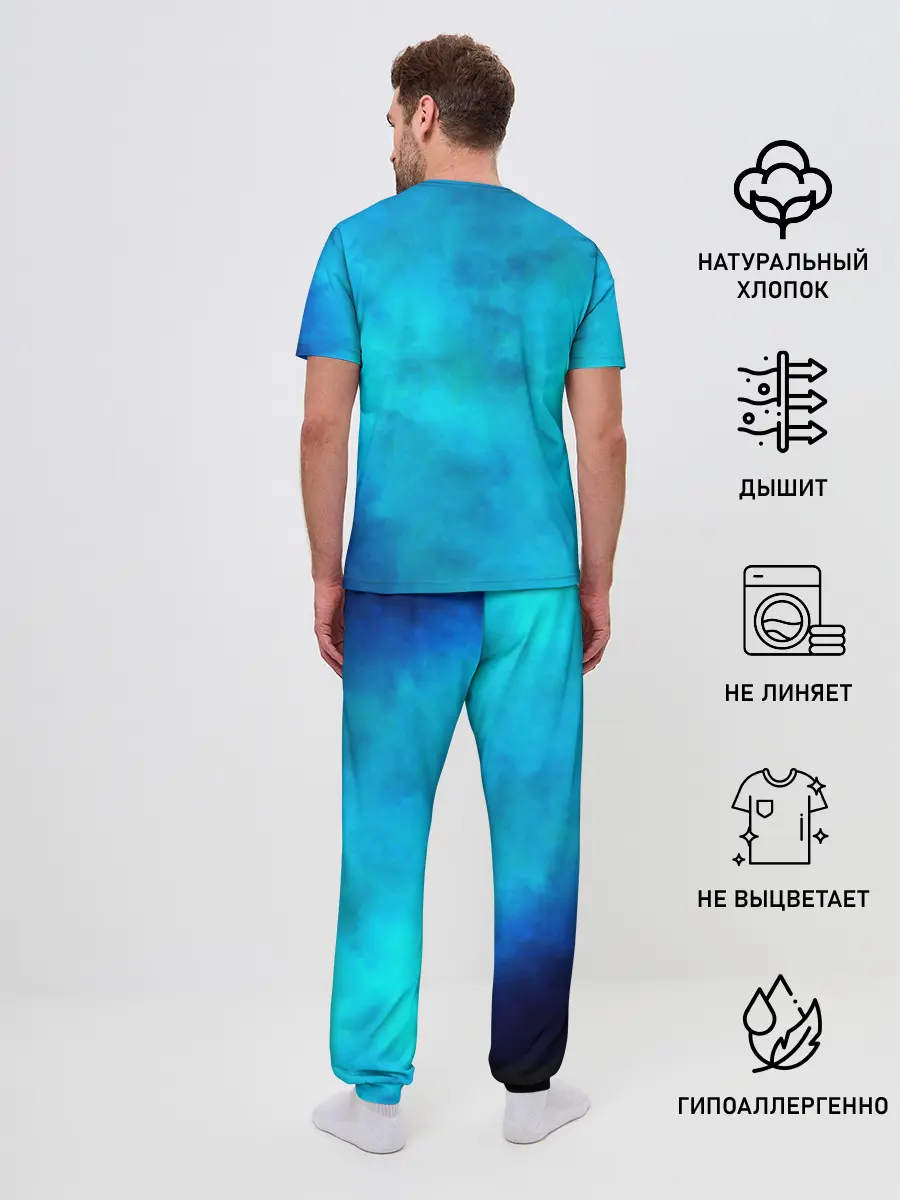 Мужская пижама с брюками / Силуэт Фредди Меркьюри группа Queen