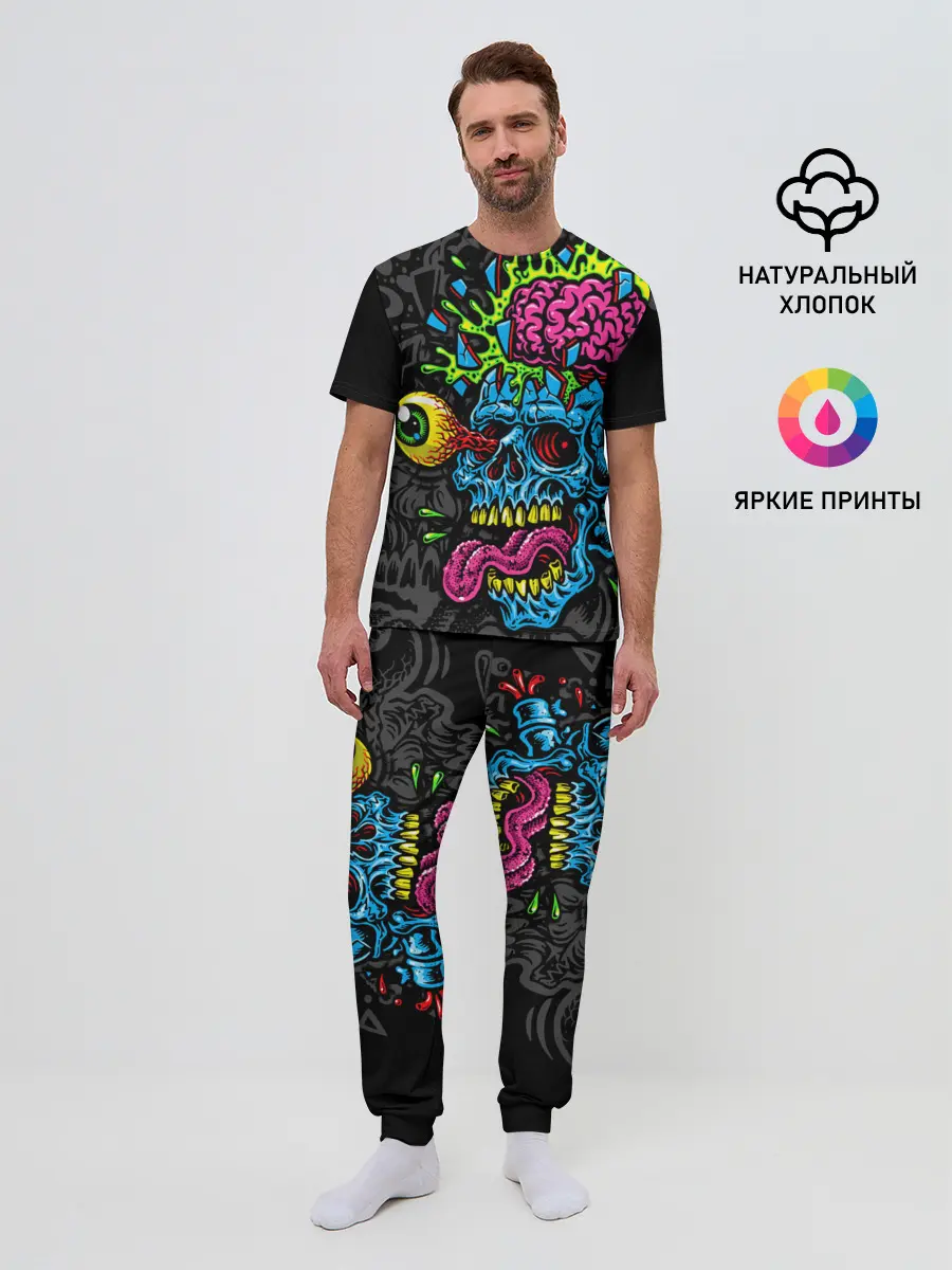 Мужская пижама с брюками / Взрыв мозгов