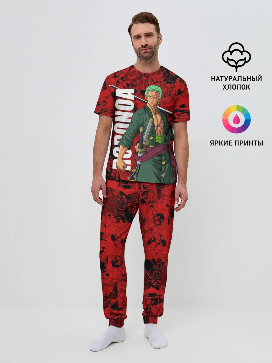 Мужская пижама с брюками / Ророноа Зоро, One Piece