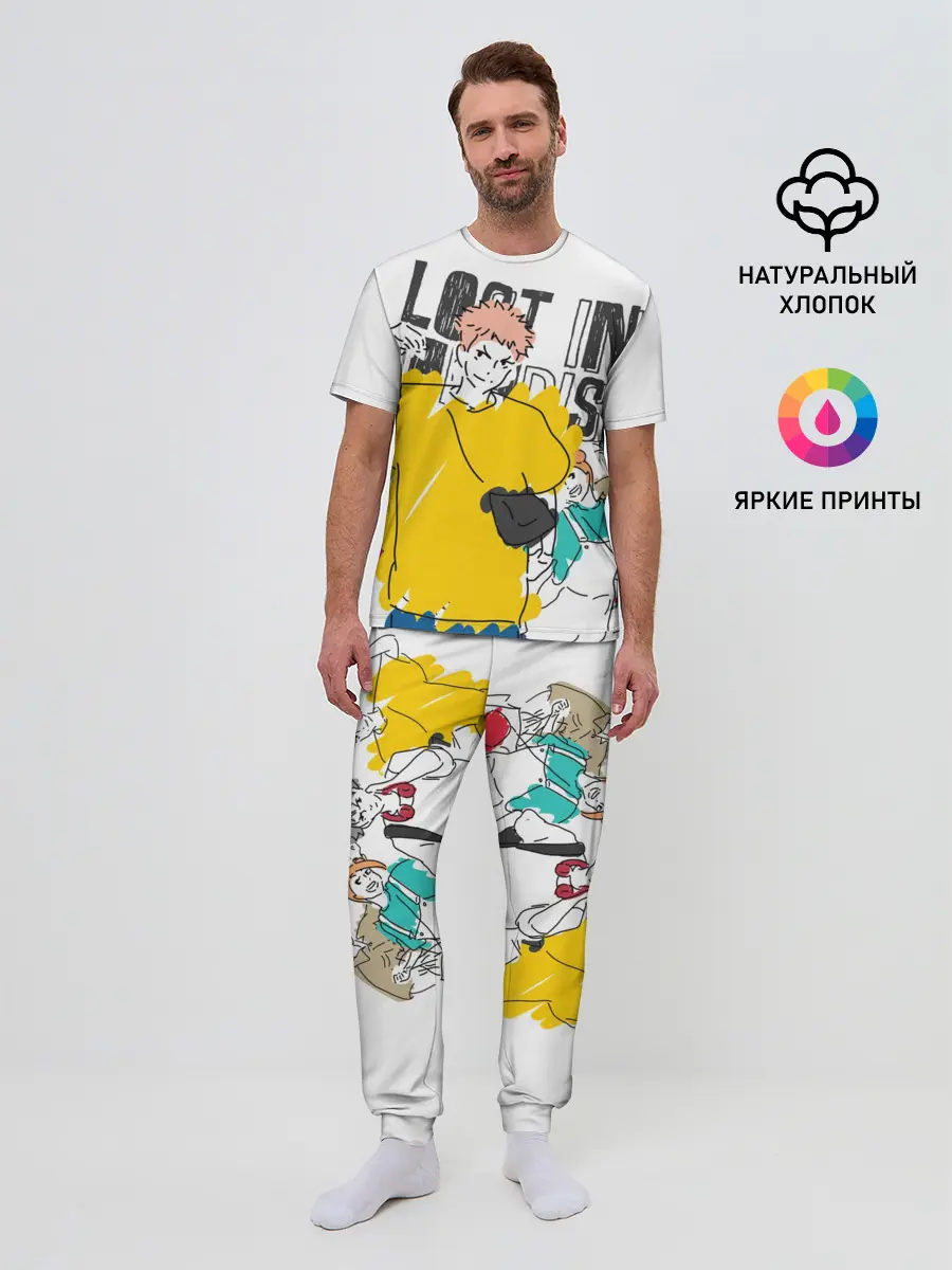 Мужская пижама с брюками / Итадори Юдзи - Jujutsu Kaisen