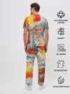 Мужская пижама с брюками / Буйство красок 3D