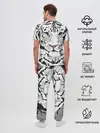 Мужская пижама с брюками / Белый снежный тигр