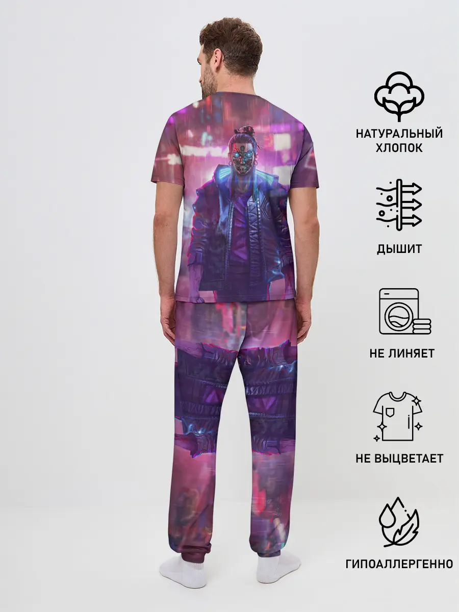 Мужская пижама с брюками / CYBERPUNK 2077 SAMURAI, ХАОС