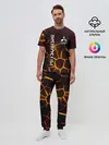 Мужская пижама с брюками / Митсубиси подсветка 3D плит