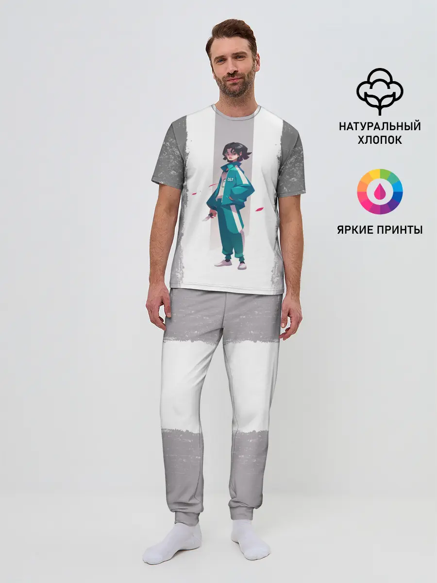 Мужская пижама с брюками / 067 | Кан Сэ Бёк