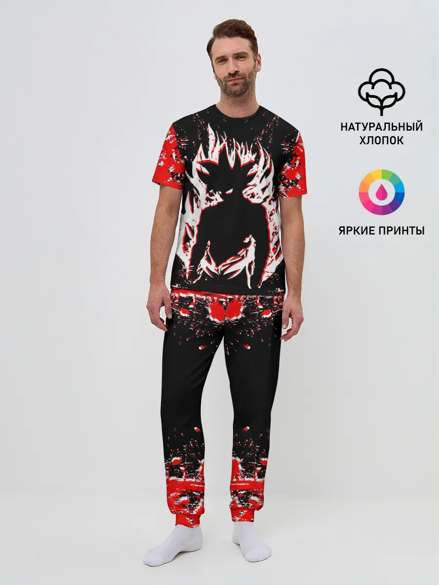Мужская пижама с брюками / dragon ball super.