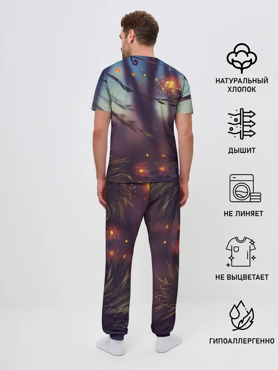 Мужская пижама с брюками / Ху Тао