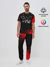 Мужская пижама с брюками / Игра в кальмара брызги крови
