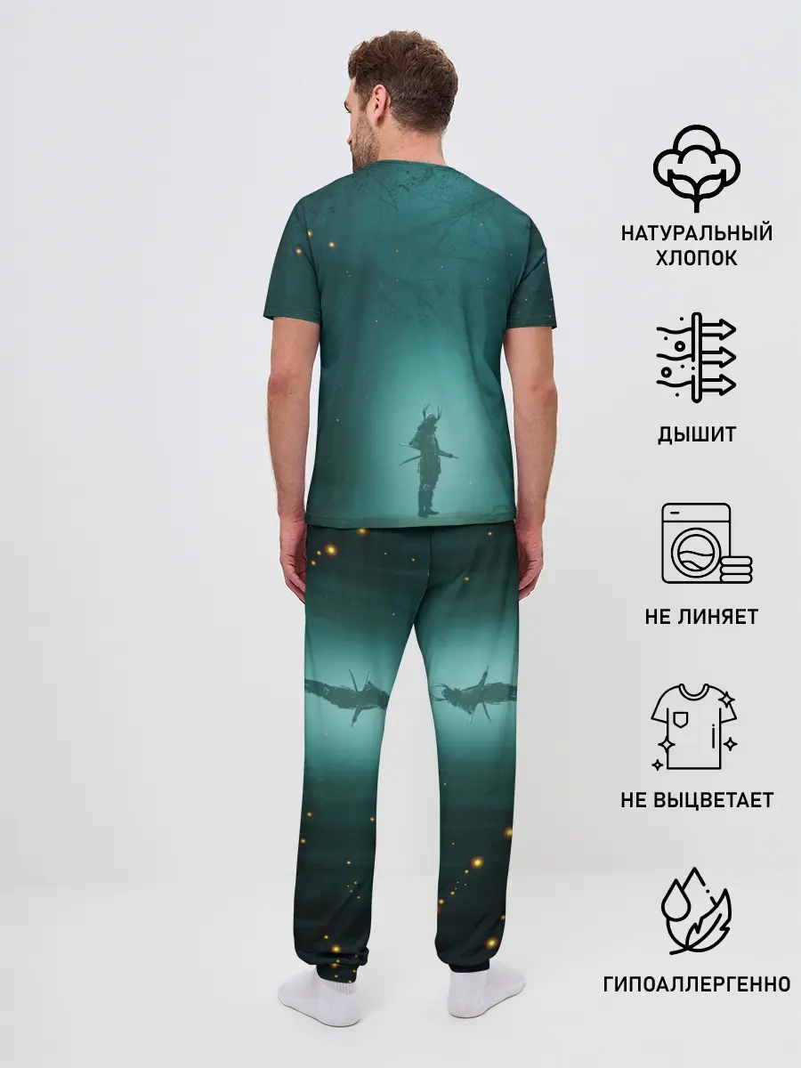 Мужская пижама с брюками / Япона-мать Самурай