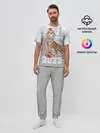 Мужская пижама с брюками / Тигр с подарками
