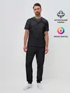 Мужская пижама с брюками / Карбоновые 3D плиты | 3Д плиты геометрия