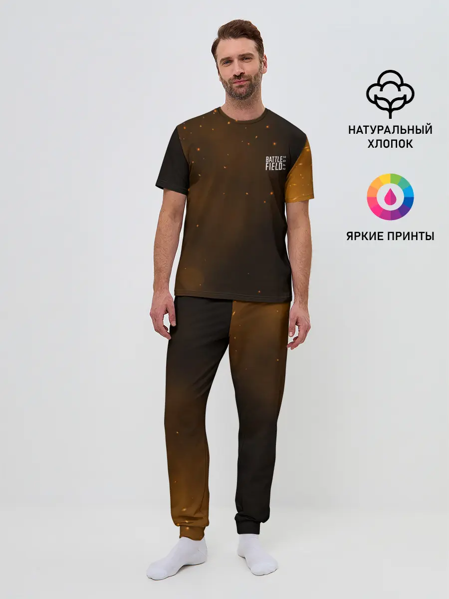 Мужская пижама с брюками / FIRE BATTLEFIELD LOGO | ЛОГО