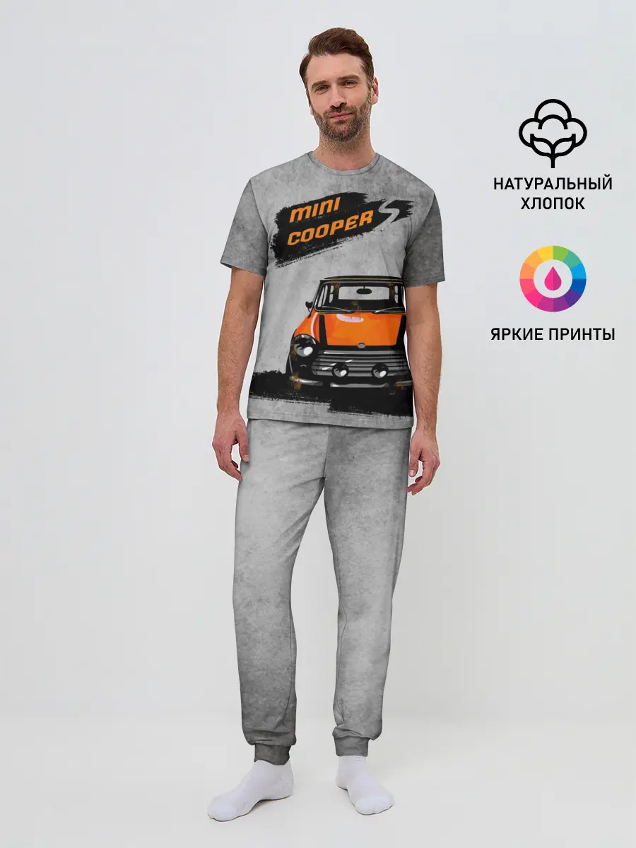 Мужская пижама с брюками / Maшина Mini