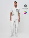 Мужская пижама с брюками / NASA БЕЛАЯ ФОРМА | НАСА WHITE UNIFORM