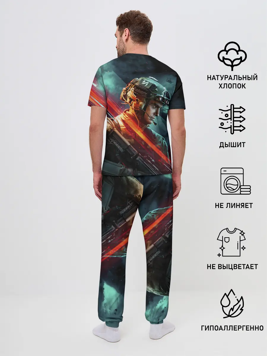 Мужская пижама с брюками / Battlefield 2042 game art