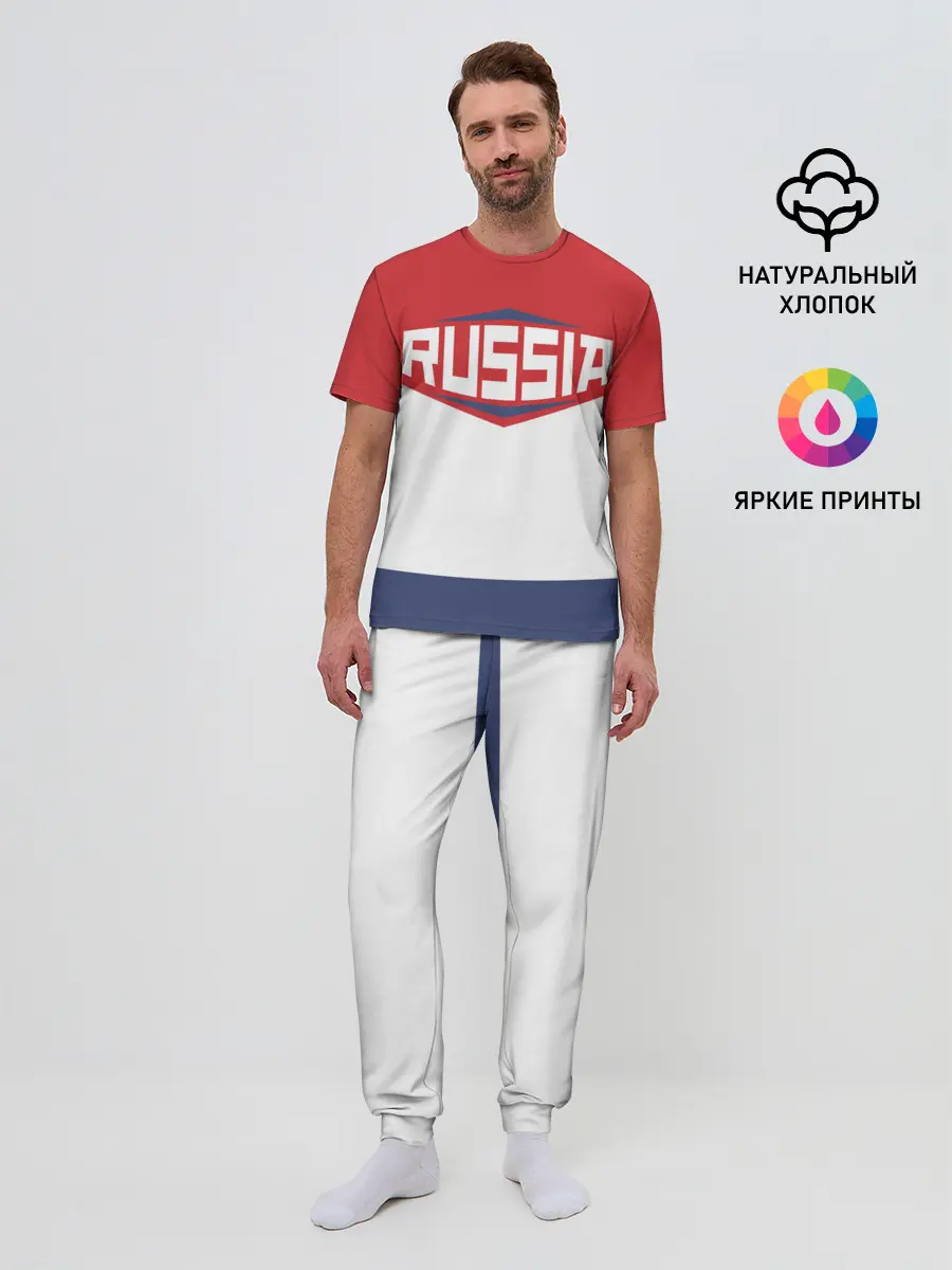 Мужская пижама с брюками / Russia