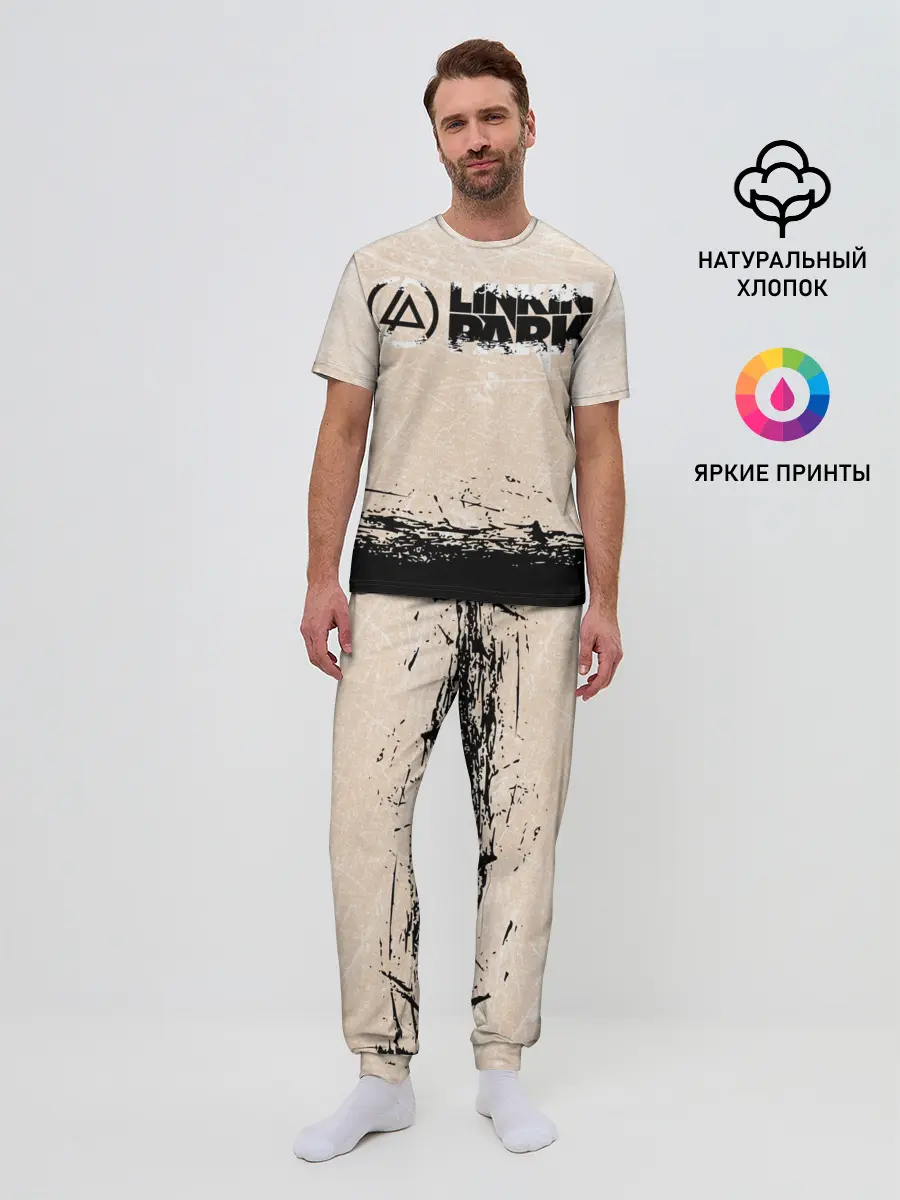 Мужская пижама с брюками / Linkin Park | Рок Группа Линкин Парк