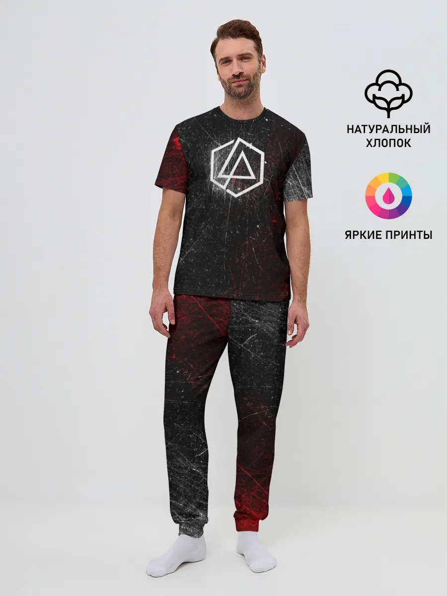 Мужская пижама с брюками / Linkin Park Logo | Линкин Парк