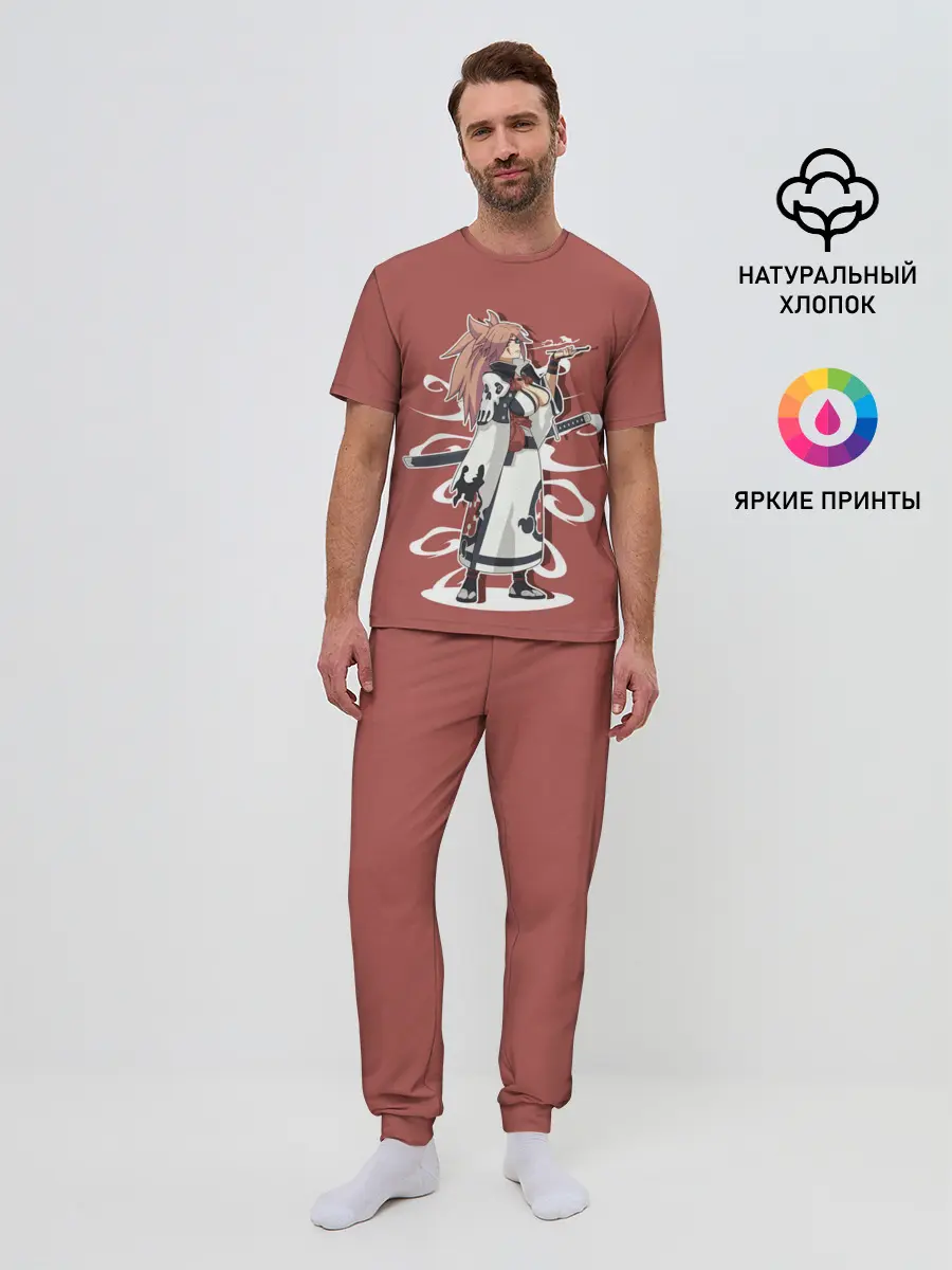 Мужская пижама с брюками / Байкен