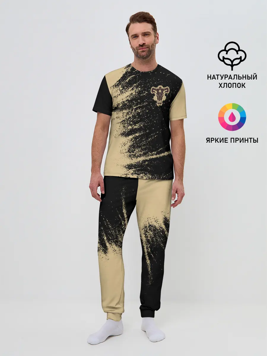 Мужская пижама с брюками / Black clover bull.