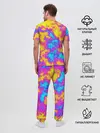 Мужская пижама с брюками / Яркая абстракция космических красок