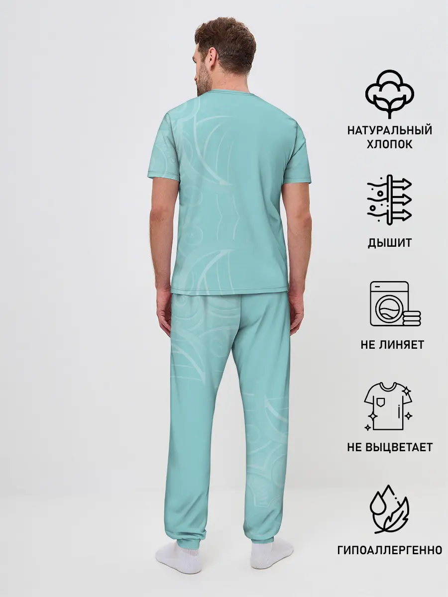 Мужская пижама с брюками / С геройским мечом