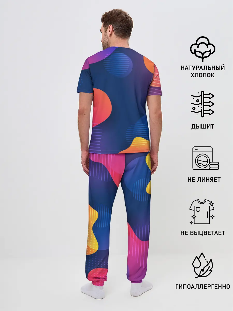 Мужская пижама с брюками / РОБЛОКС ЛОГО | LOGO