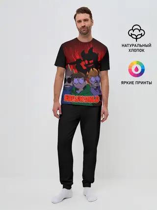 Мужская пижама с брюками / Tord devil