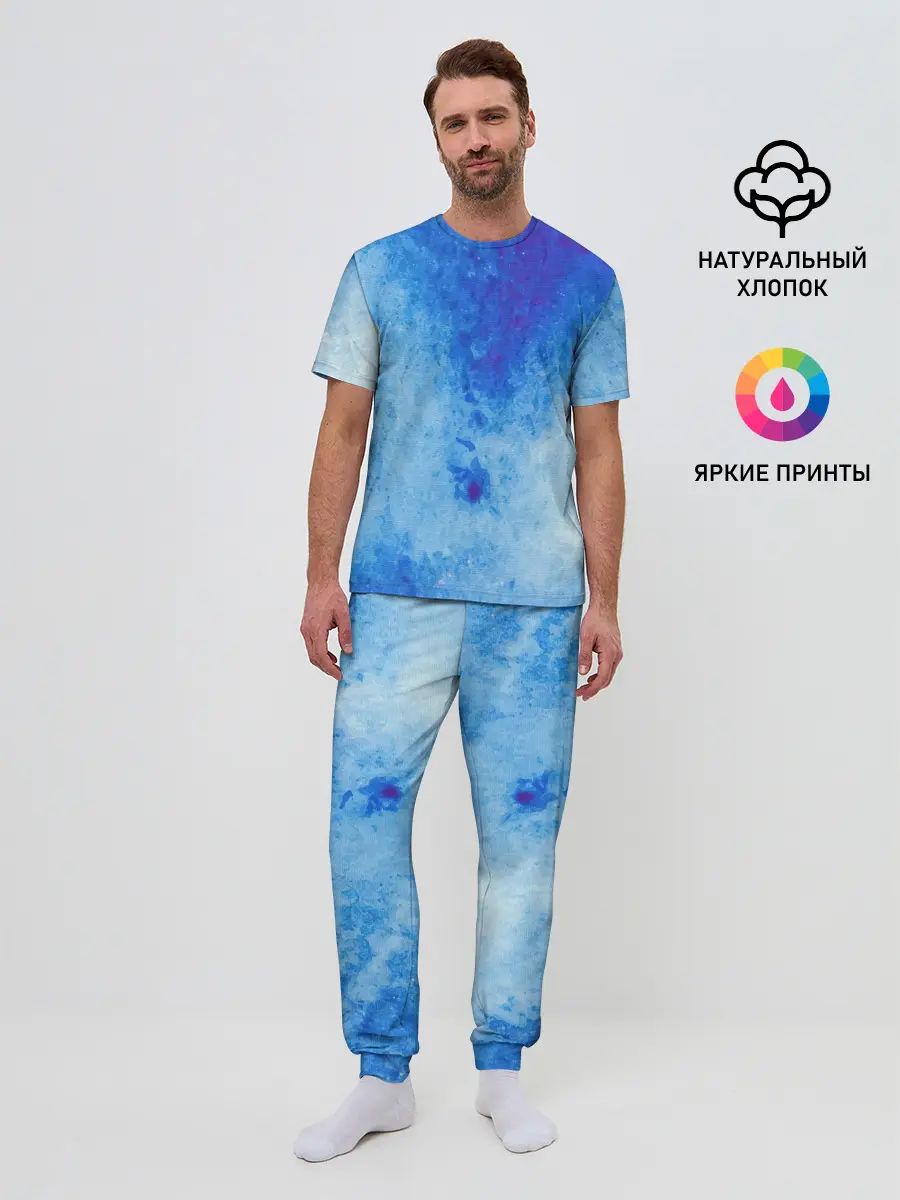 Мужская пижама с брюками / Заморозки