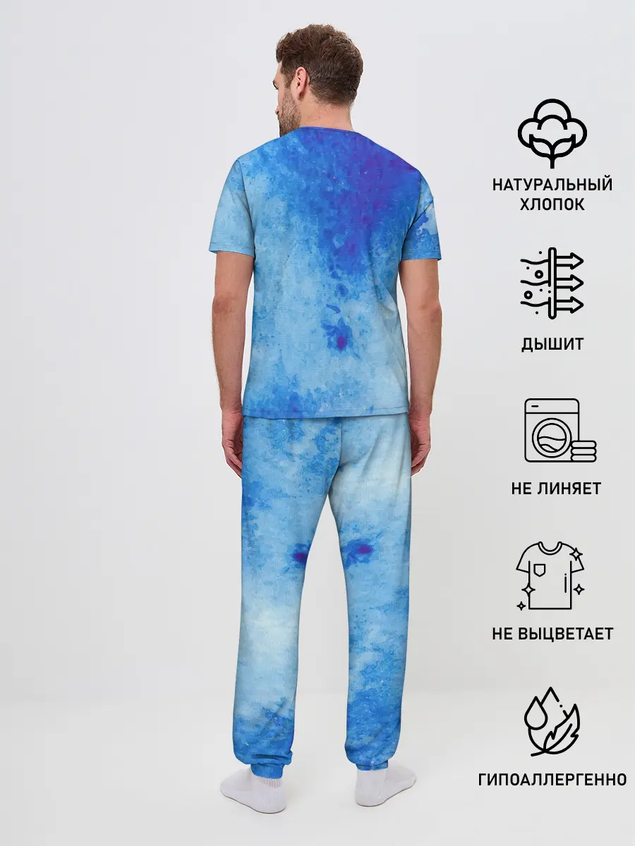 Мужская пижама с брюками / Заморозки