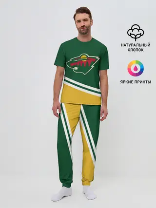 Мужская пижама с брюками / Minnesota Wild NHL