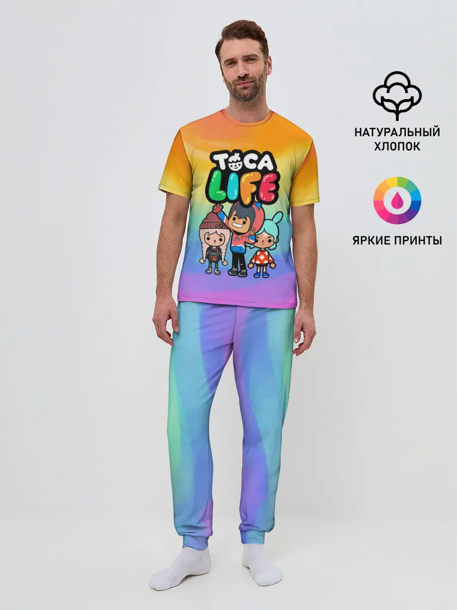 Мужская пижама с брюками / Рита Зик | Тока Бока