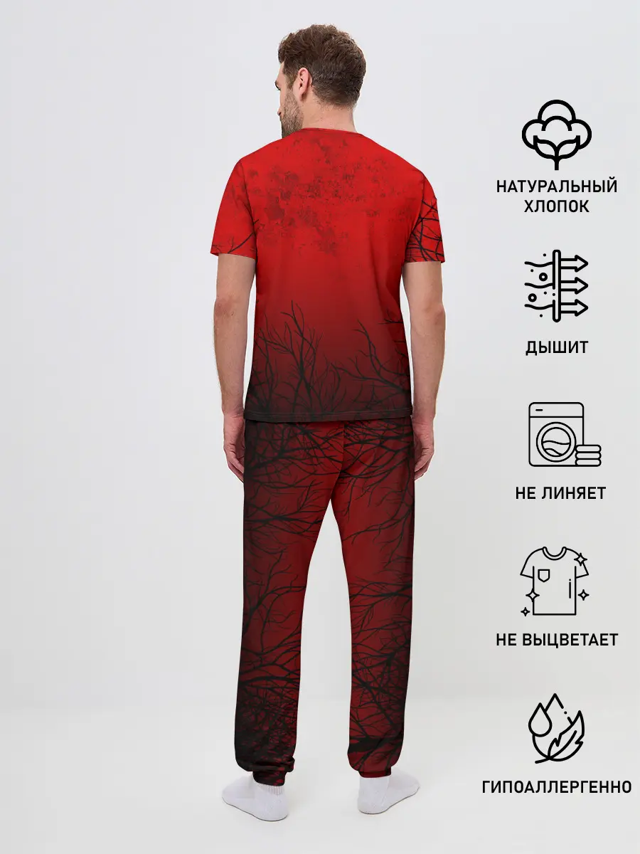 Мужская пижама с брюками / СИРЕНОГОЛОВЫЙ В ТЁМНОМ ЛЕСУ
