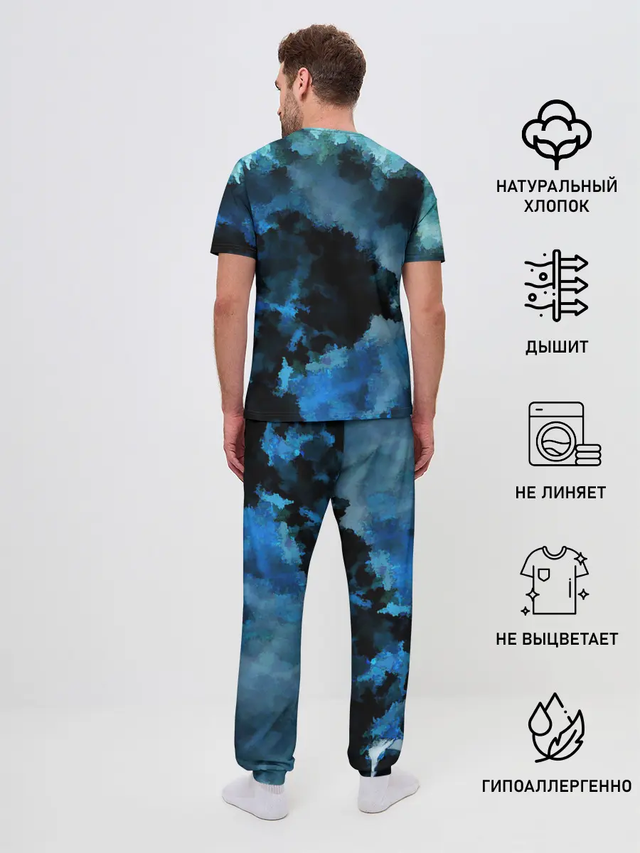 Мужская пижама с брюками / Взрыв на глубине