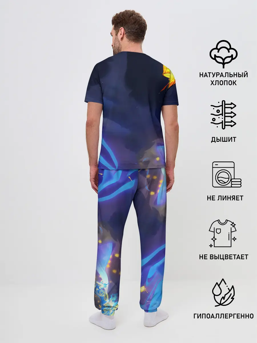 Мужская пижама с брюками / Сяо, Genshin Impact