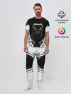 Мужская пижама с брюками / Мяуталлика / Meowtallica.