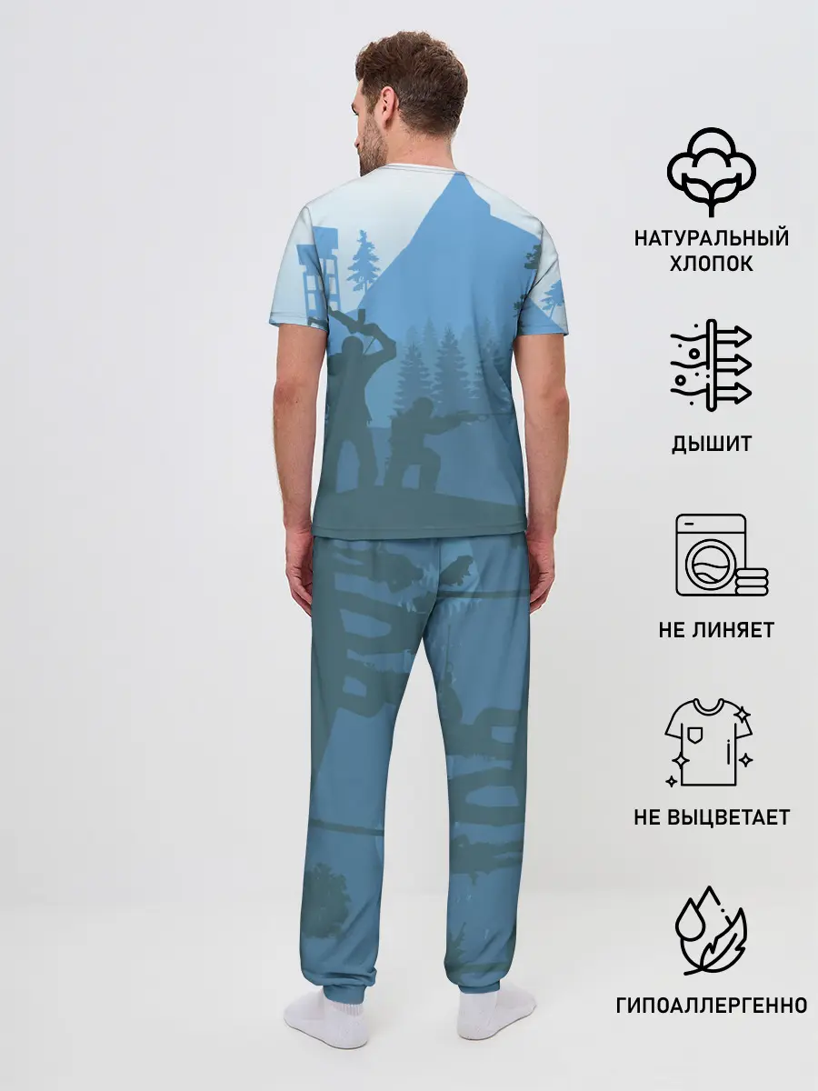 Мужская пижама с брюками / Выживалка Раст