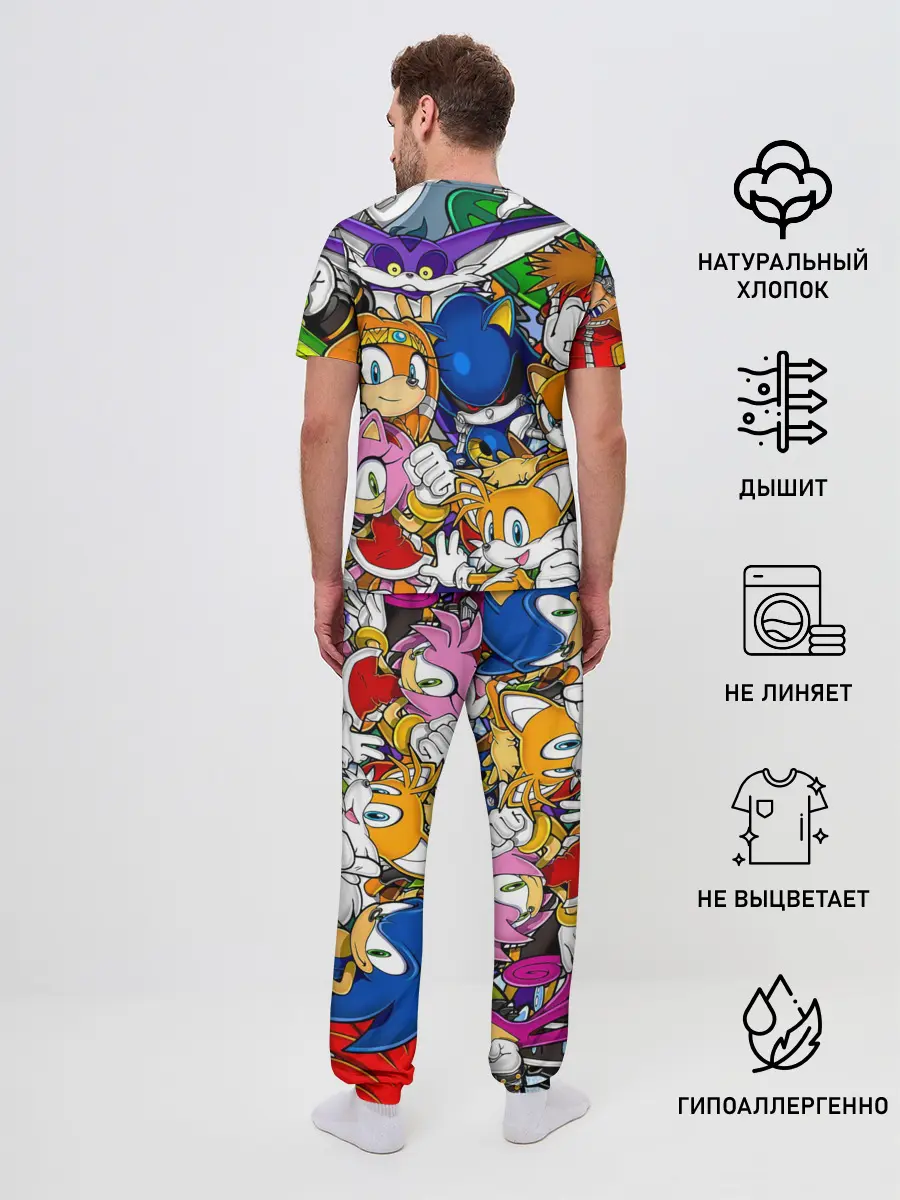 Мужская пижама с брюками / КИБЕР СОНИК | CYBER SONIC ROBOT