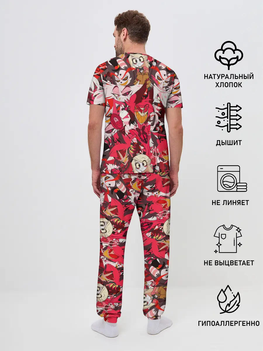 Мужская пижама с брюками / ОТЕЛЬ ХАЗБИН ПЕРСОНАЖИ МУЛЬТФИЛЬМА