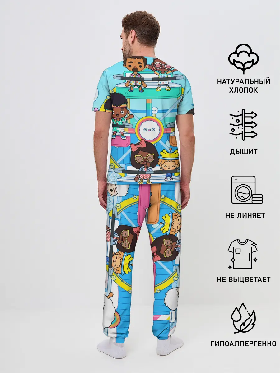 Мужская пижама с брюками / Toca Boca | Тока Бока аттракцион