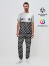 Мужская пижама с брюками / BMW | Стальная решетка