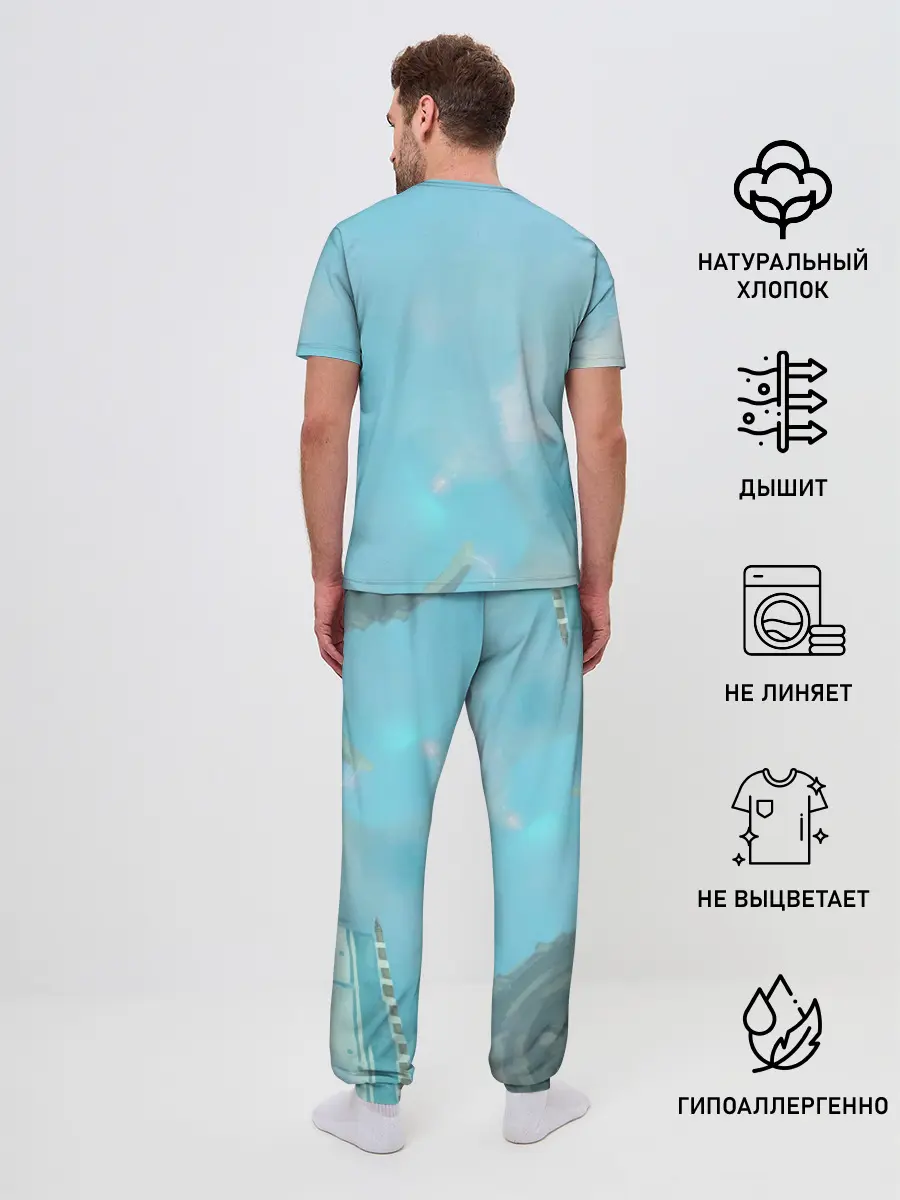 Мужская пижама с брюками / Горо Genshin Impact