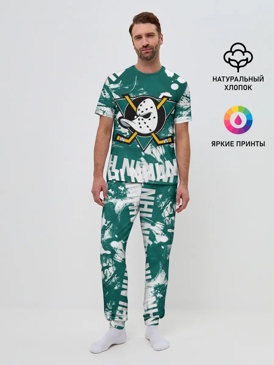 Мужская пижама с брюками / Анахайм Дакс | Anaheim Ducks