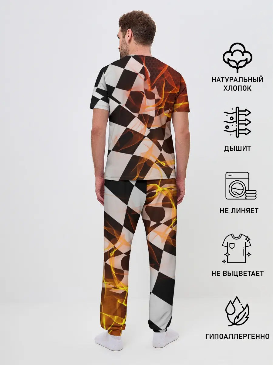 Мужская пижама с брюками / BMW RACING / FIRE RACING