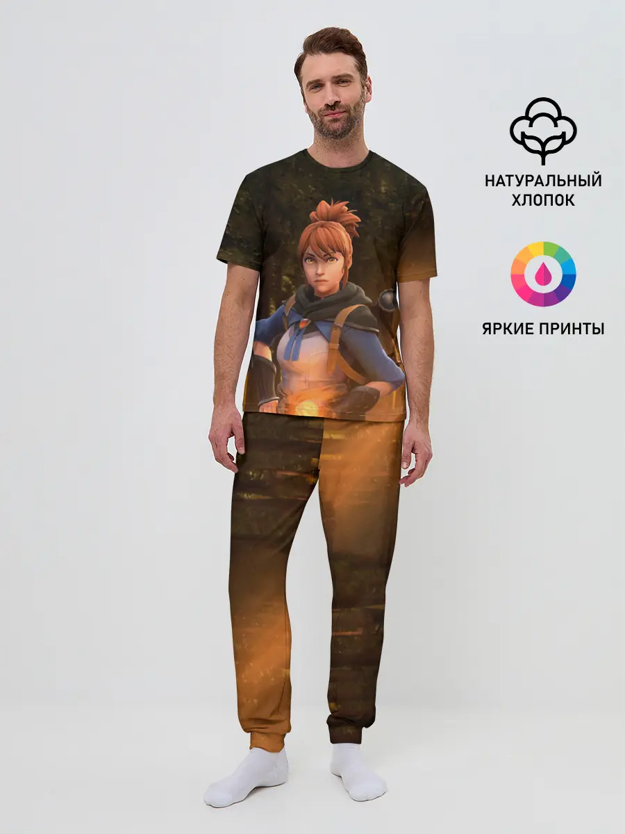 Мужская пижама с брюками / Марси в лесу