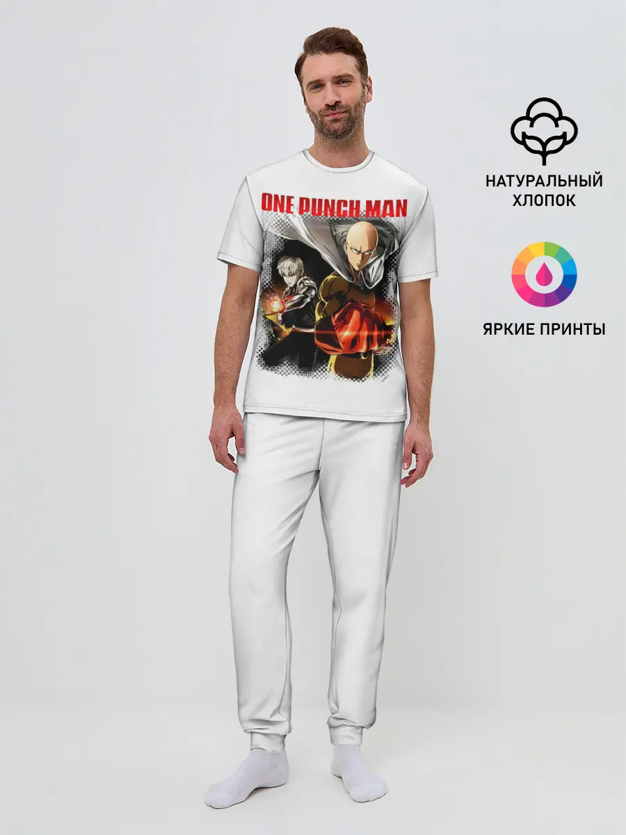 Мужская пижама с брюками / Сайтама и Генос One Punch-Man