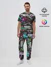 Мужская пижама с брюками / neon graffiti | Smile